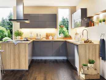 u-shaped modular-kitchen